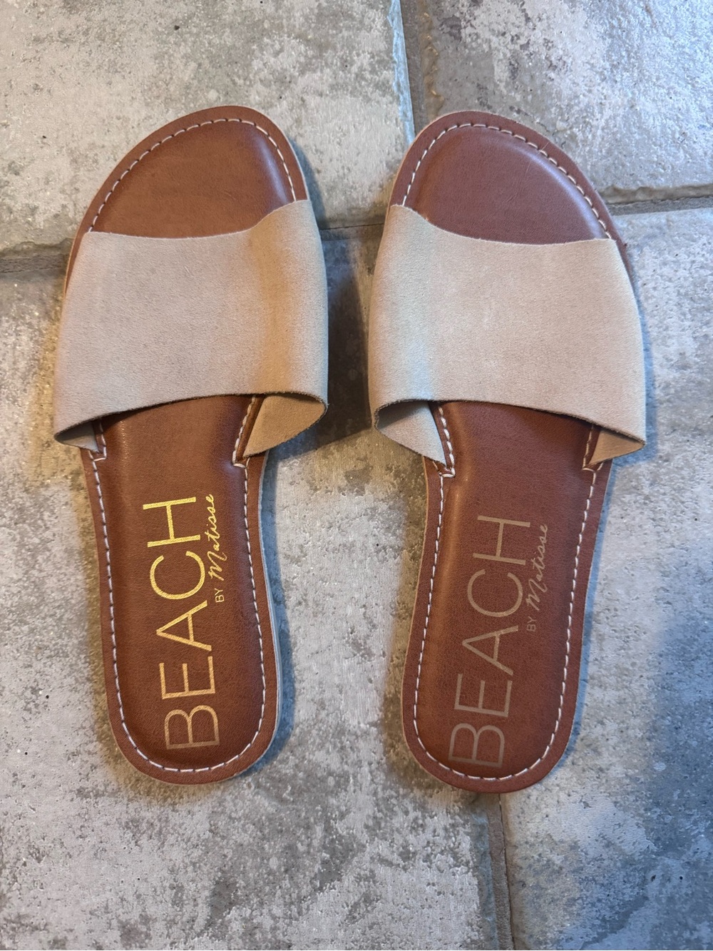 Beach by Matisse Tan Slide Sandals for Women